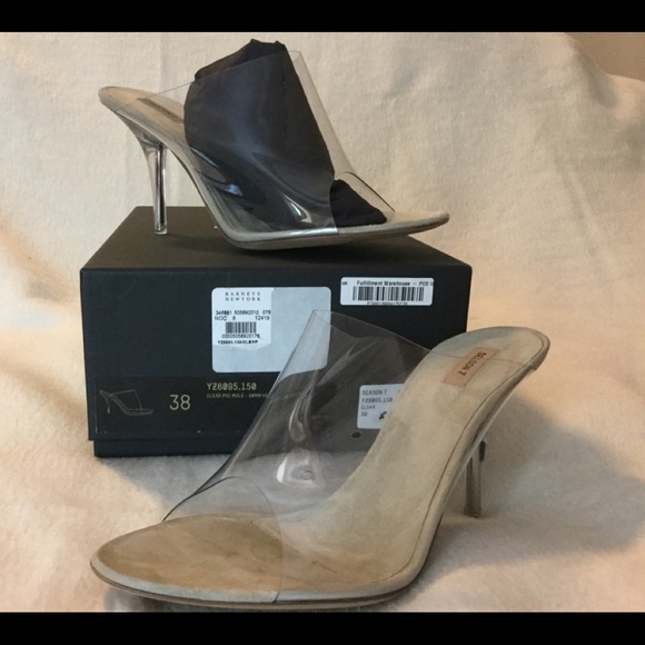 Yeezy Shoes - Yeezy Clear PVC Mules Stiletto Season 7 Size 8 New